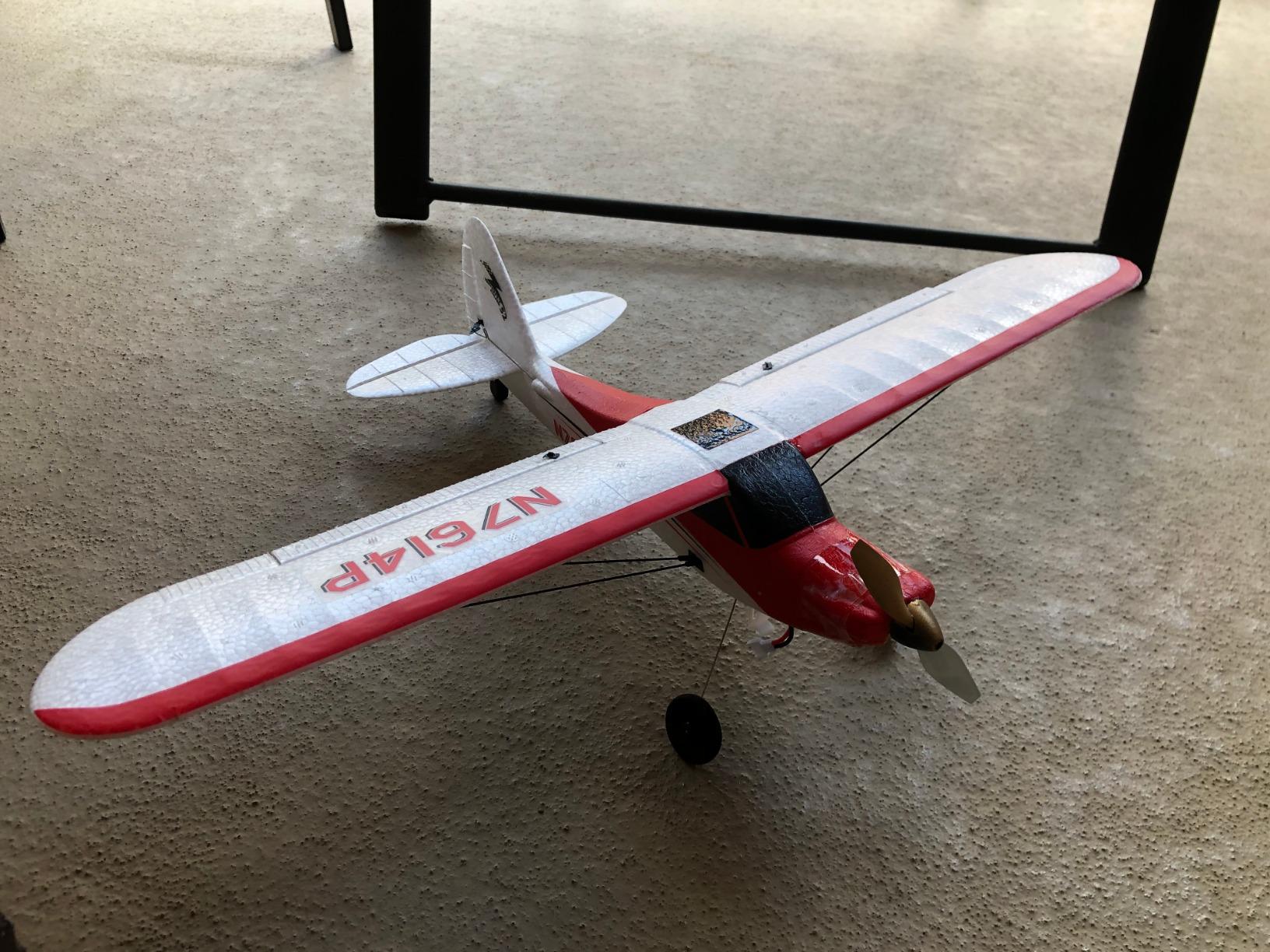 VOLANTEXRC RC Plane Trainer Sport Cub 4CH Remote Control Airplane RTF with 6-Axis Gyro Stabilizer, 500mm, Red customer photo 2