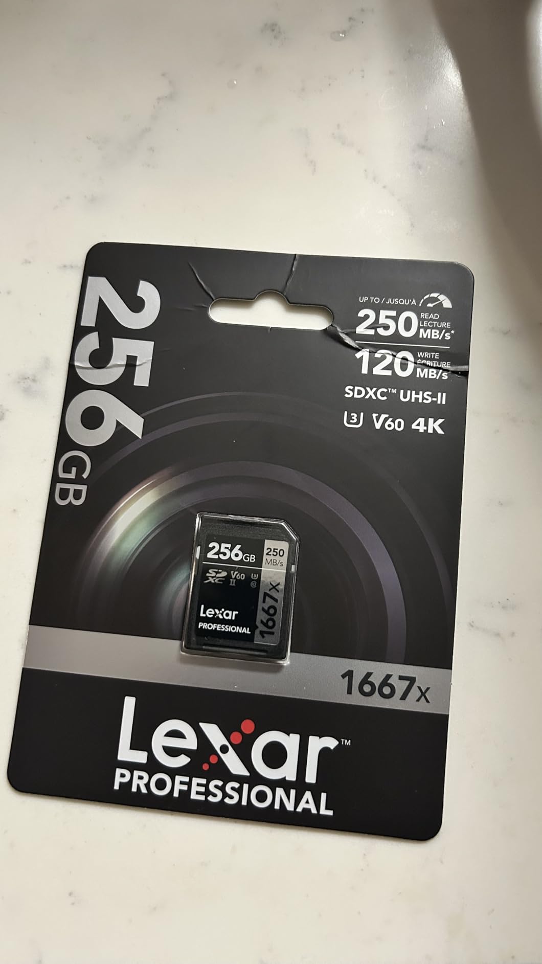 Lexar 128GB Professional 1667x SD Card, UHS-II, C10, U3, V60, Full HD, 4K, Up To 250MB/s Read SDXC Memory Card (LSD128CBNA1667) customer photo 2
