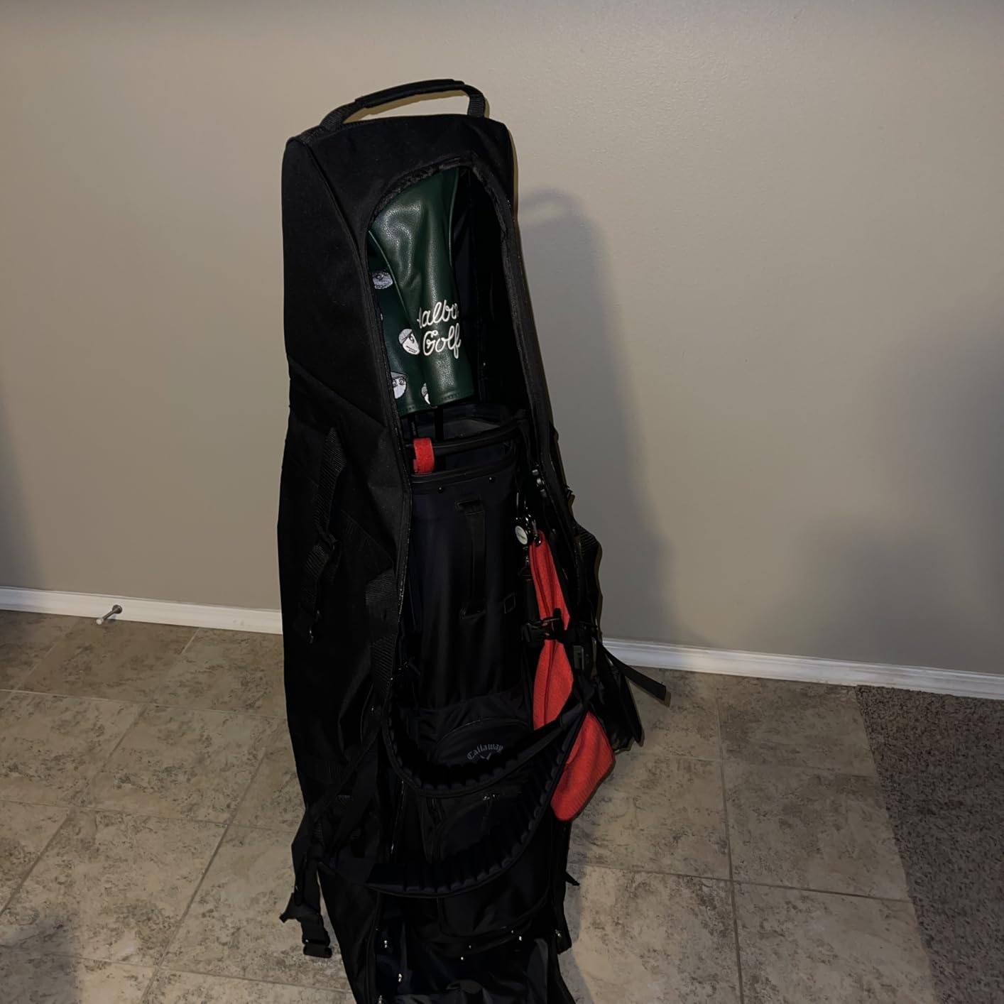 Himal Outdoors Soft-Sided Golf Travel Bag with Wheels - Heavy Duty 600D Polyester Oxford Wear-Resistant, Excellent Zipper Universal Size customer photo 1