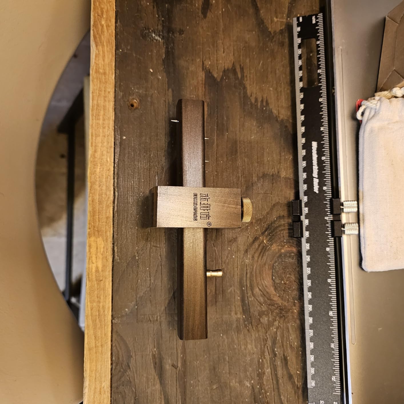 iGaging Wheel Marking Gauge Micro-Adjust Precision Woodworking 1/32nd Inch & 1 mm Scale customer photo 1