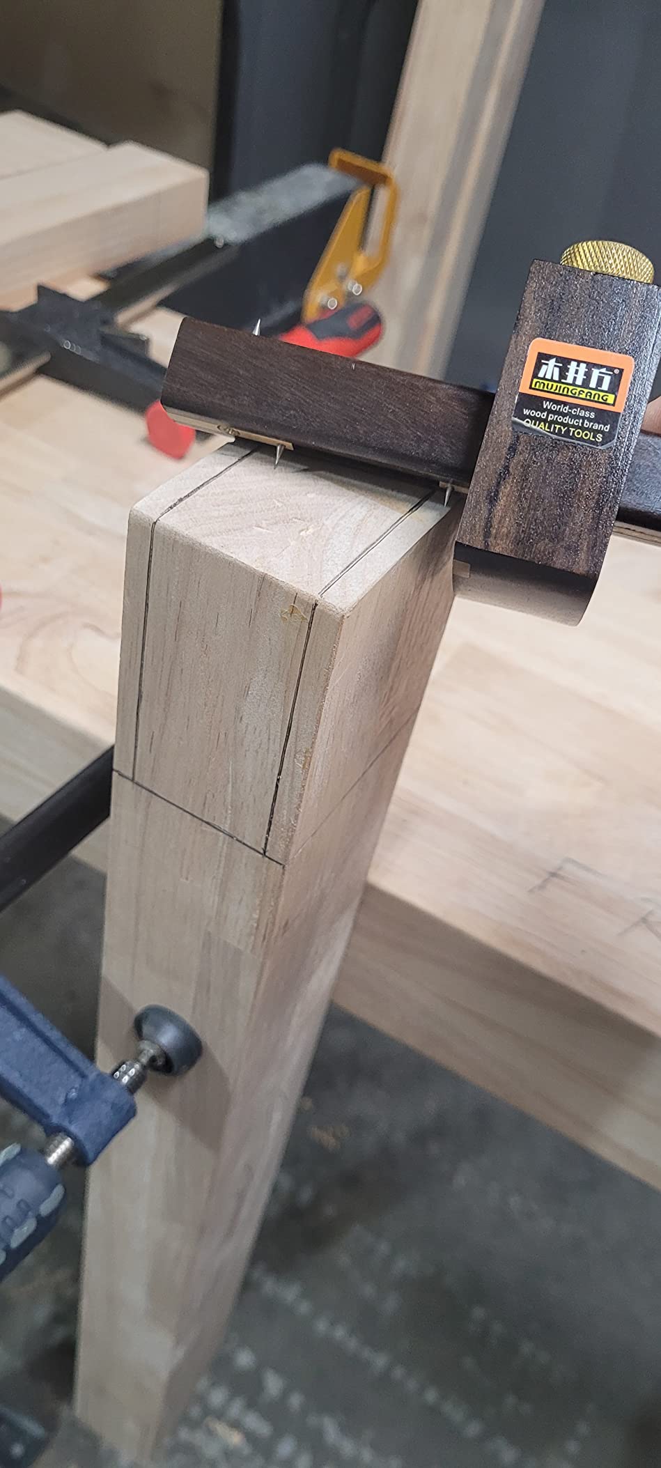 iGaging Wheel Marking Gauge Micro-Adjust Precision Woodworking 1/32nd Inch & 1 mm Scale customer photo 2