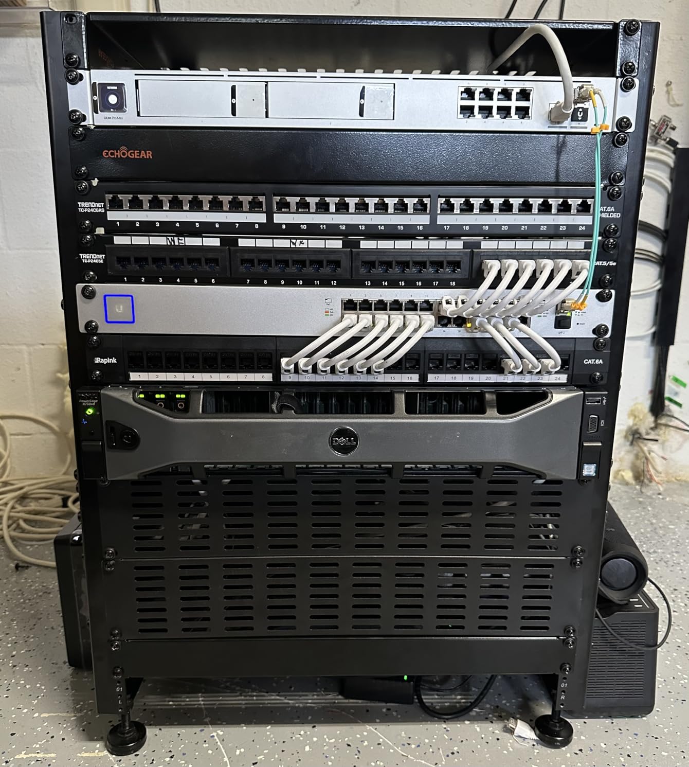 TRENDnet 8-Port Cat6A Shielded Patch Panel, Wall Mount Ready, 10G Ready, Cat5e, Cat6, Cat6A Compatible, Metal Housing, Color-Coded Labeling for T568A & T568B Wiring, Cable Management, TC-P08C6AS customer photo 1