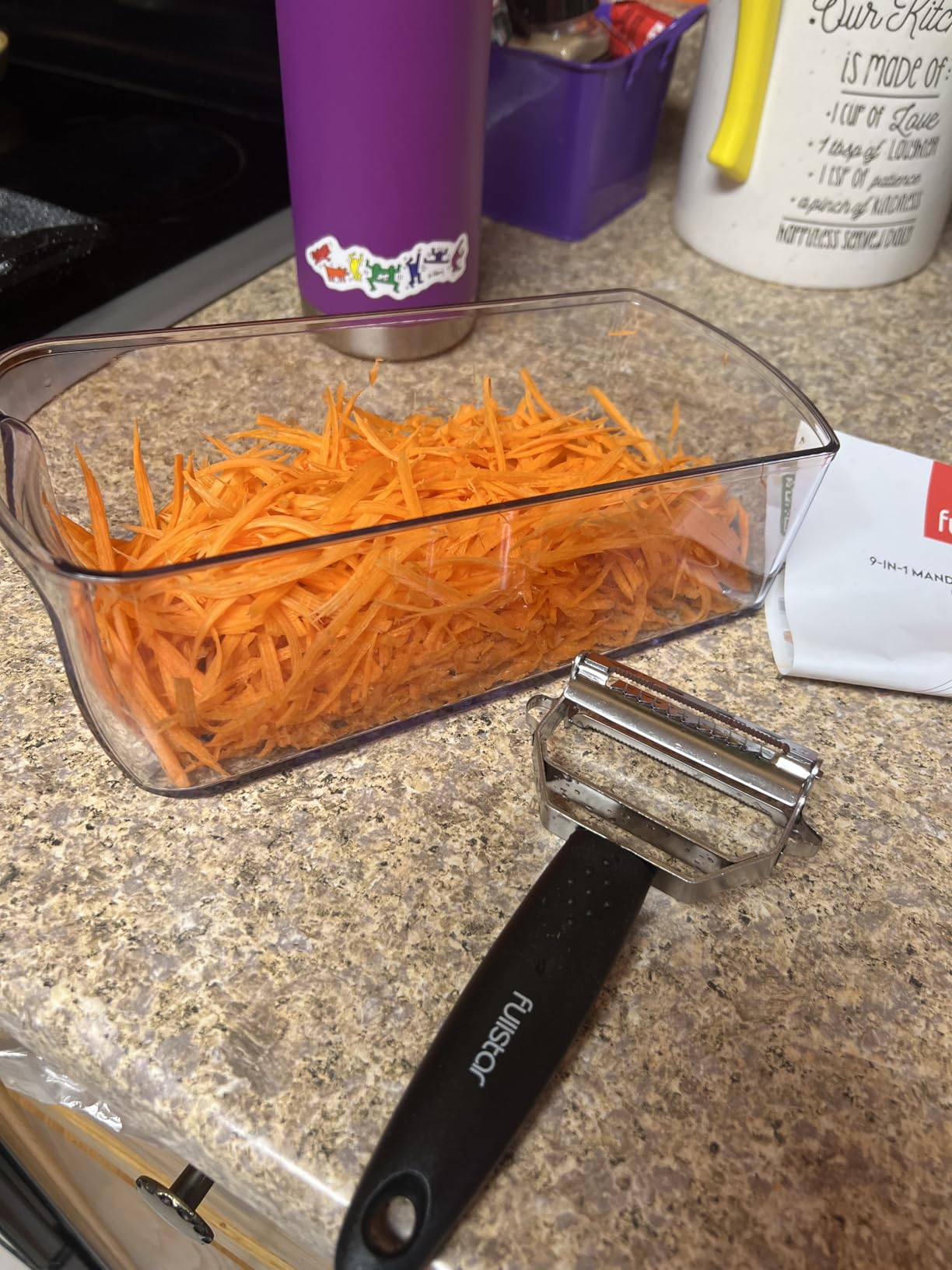 Fullstar Mandoline Slicer for Kitchen, Fruit Cutter, Cheese Grater, Cucumber Slicer customer photo 2