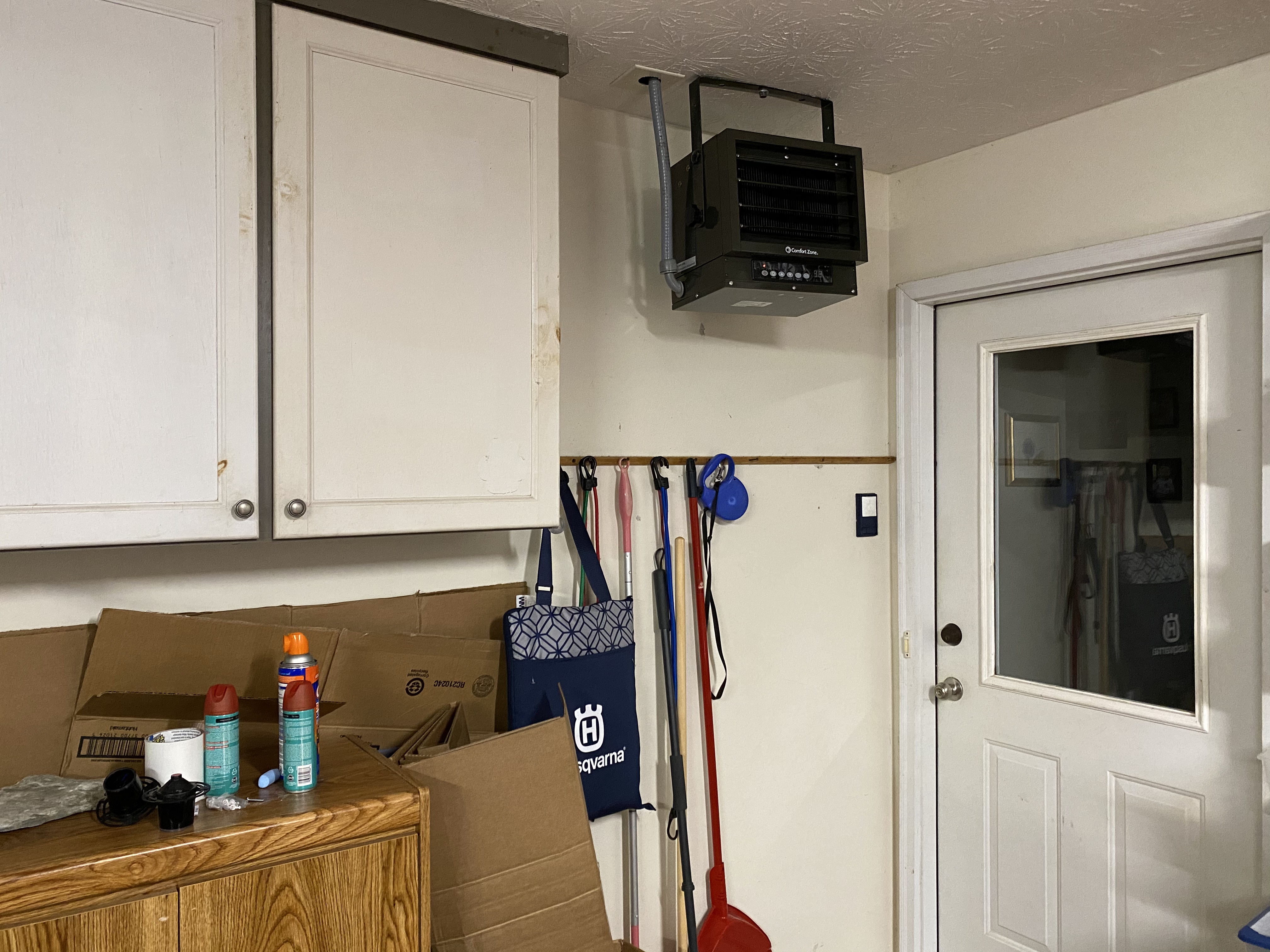 Comfort Zone Hard-Wired Ceiling Mount Garage Space Heater with Remote, 7,500 Watt, 240 Volt, Fan-Forced, Overheat Protection, Digital Thermostat, 12-Hour Timer, CZ230ER customer photo 2