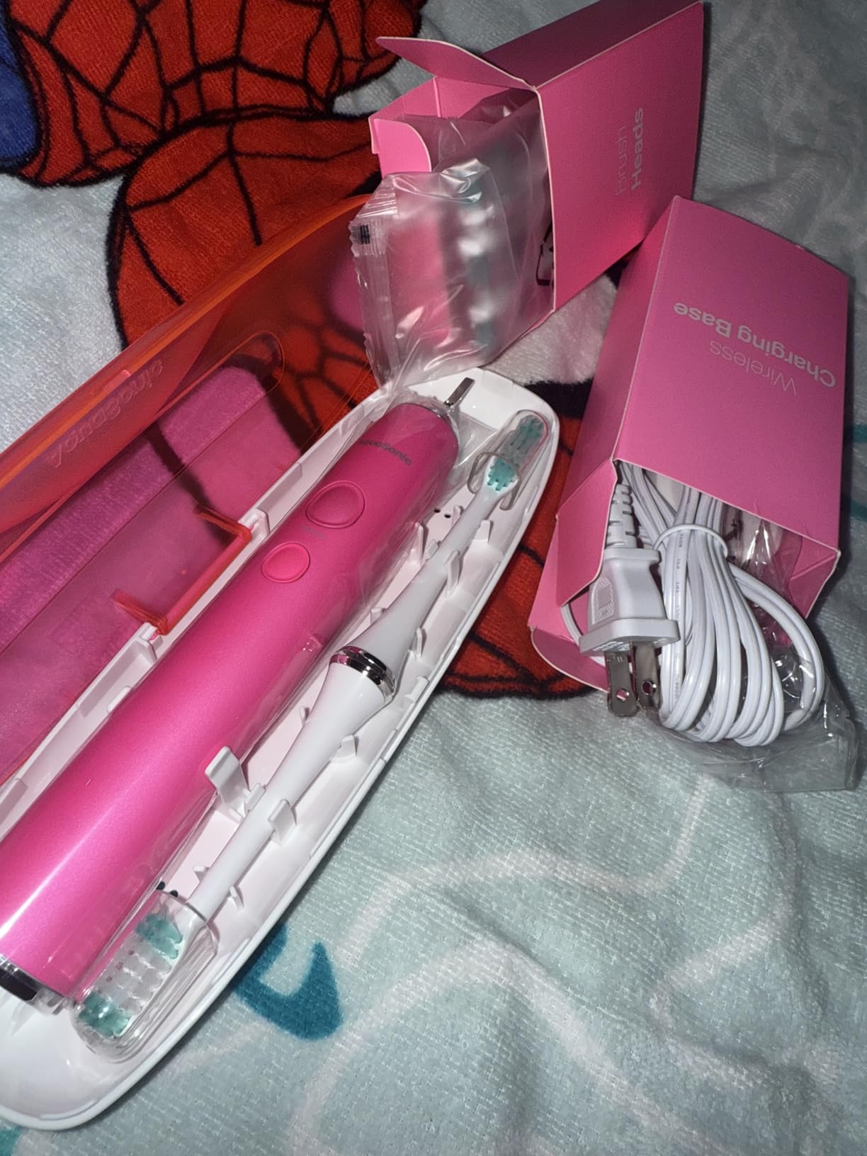 Aquasonic Vibe Series Ultra-Whitening Toothbrush - ADA Accepted, 40,000 VPM, Wireless Charging, Satin Rose Gold customer photo 1