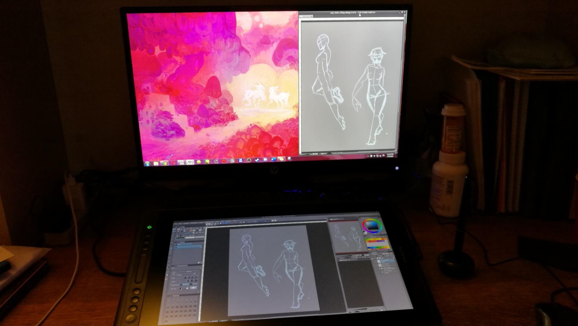 HUION KAMVAS Pro 16 Drawing Tablet with Screen, 15.6 inch Pen Display Anti-Glare Glass 6 Shortcut Keys Adjustable Stand, Graphics Tablet for Drawing, Writing, Design, Work with Windows, Mac and Linux customer photo 2