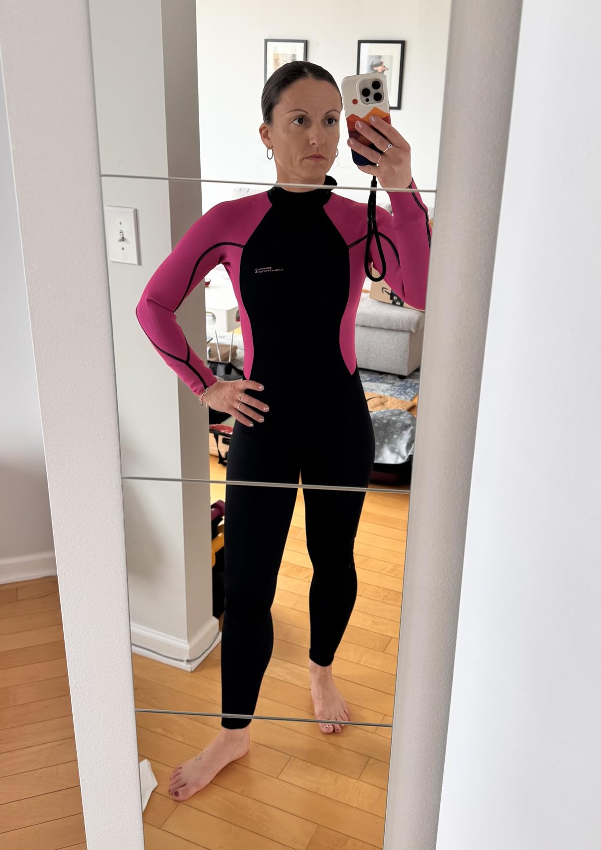 Dark Lightning Wetsuits for Men and Women, 3/2mm Wetsuit for Diving Surfing Snorkeling Kayaking Water Sports customer photo 2