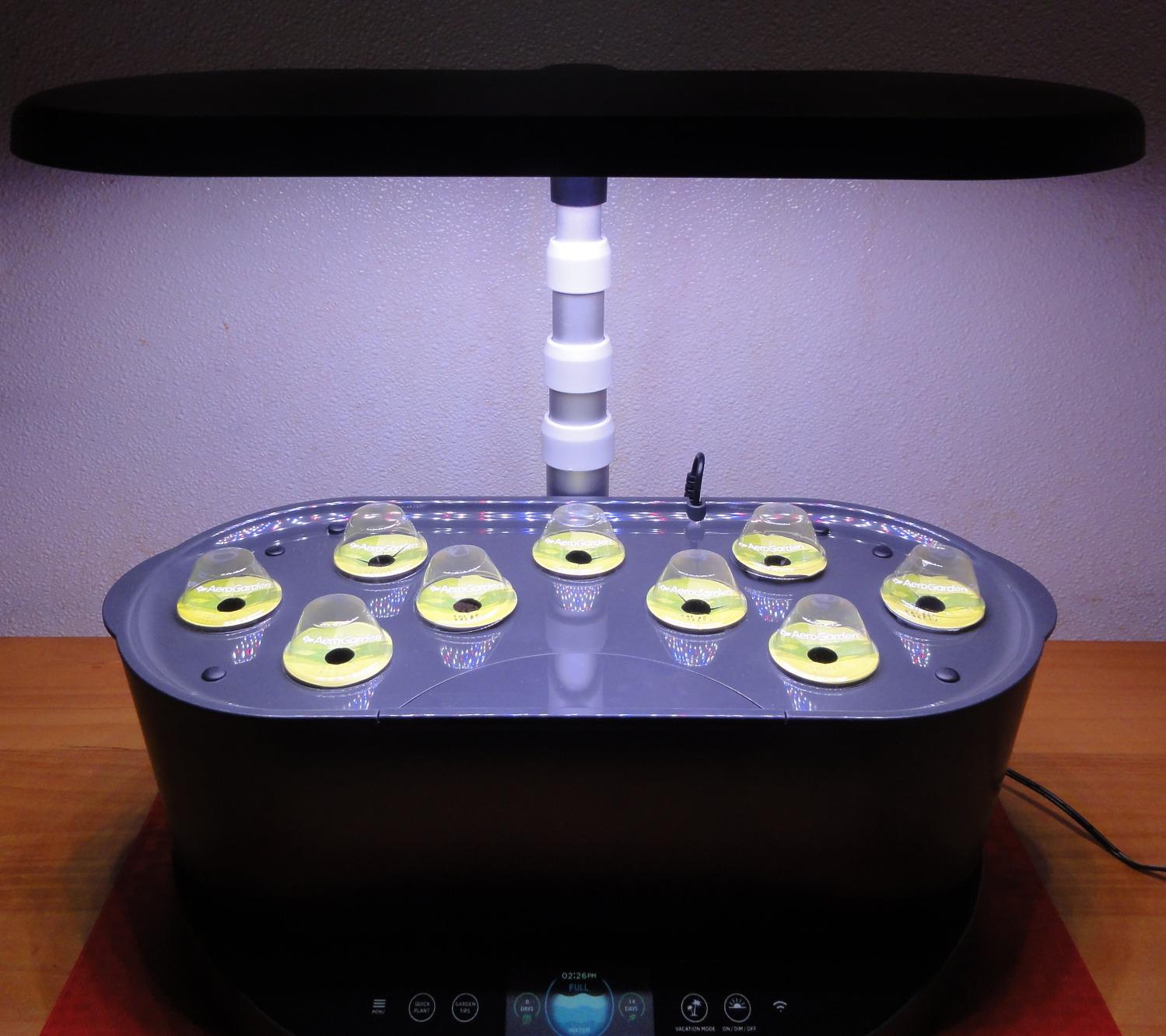 AeroGarden Bounty - Indoor Garden with LED Grow Light, WiFi and Alexa Compatible, Black customer photo 1
