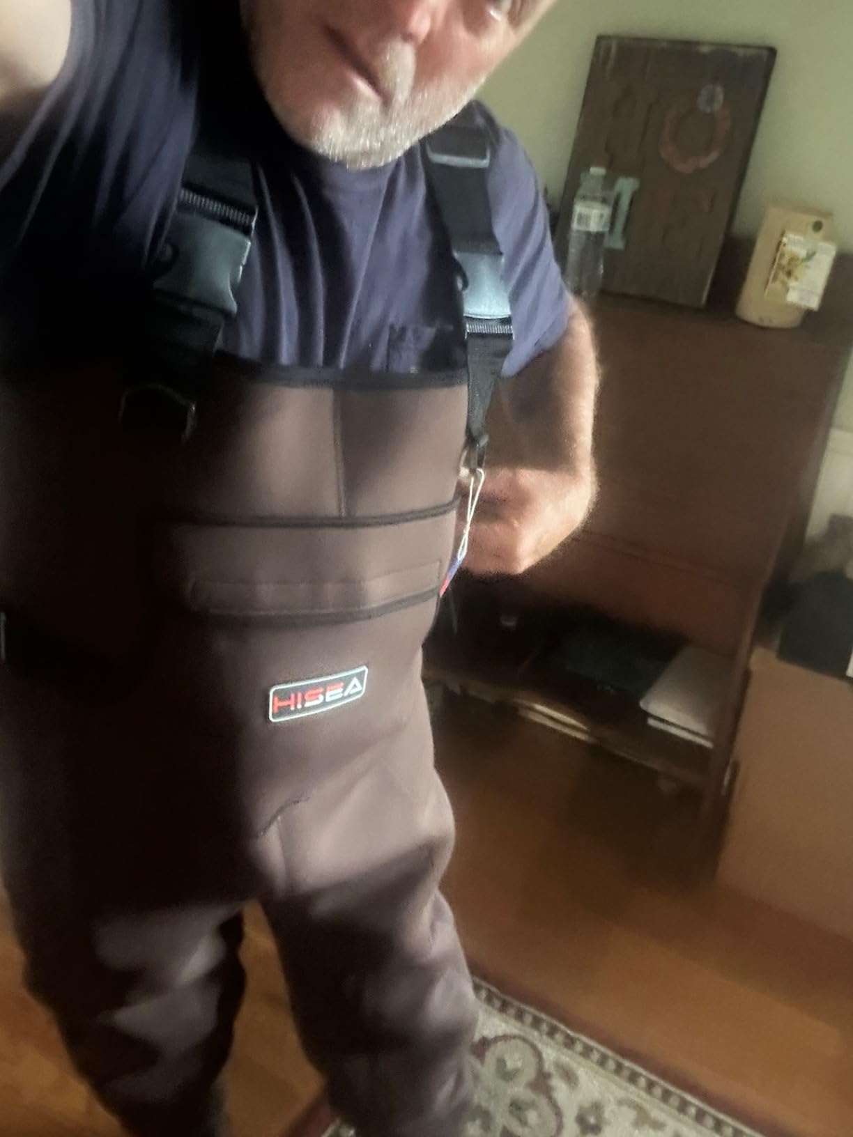 HISEA Neoprene Fishing Chest Waders for Men with Boots Cleated Bootfoot Waterproof Mens Womens Wader Fishing & Hunting Wader customer photo 2