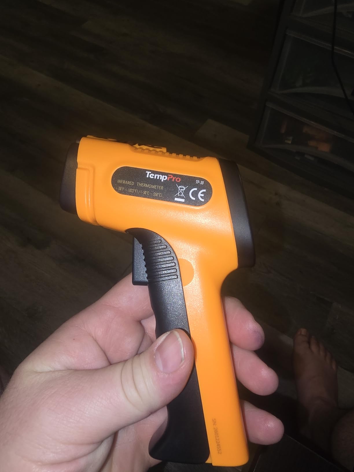 TempPro TP30 Infrared Thermometer Gun, Laser Thermometer for Cooking, Pizza Oven, Griddle, Engine, HVAC, Temperature Gun with Adjustable Emissivity & Max Measure -58°F ~1022°F, Gift for Dad Husband customer photo 1