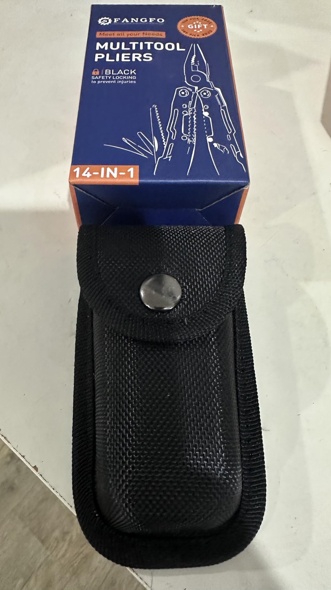 14-In-1 Multitool with Safety Locking, Professional Stainless Steel Multitool Pliers Pocket Knife, Bottle Opener, Screwdriver with Nylon Sheath, Apply to Survival, Camping, Hunting and Hiking customer photo 2