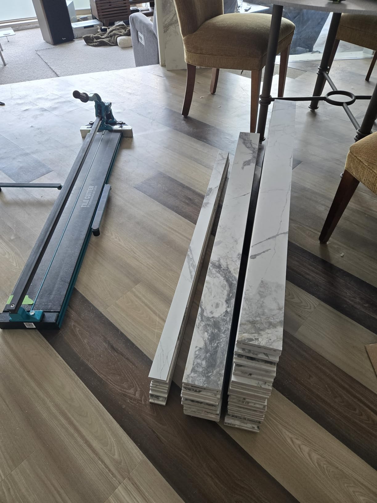 Mophorn 48 Inch Tile Cutter Single Rail Double Brackets Manual Tile Cutter 3/5 in Cap w/Precise Laser customer photo 2