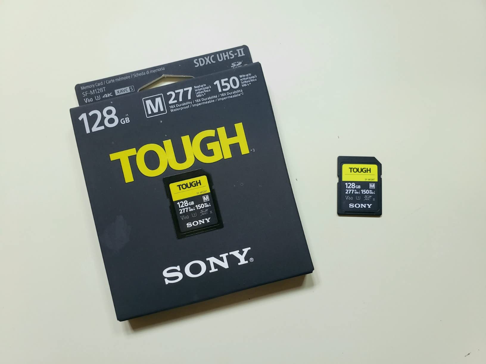 Sony TOUGH-M series SDXC UHS-II Card 128GB, V60, CL10, U3, Max R277MB/S, W150MB/S (SF-M128T/T1) customer photo 2