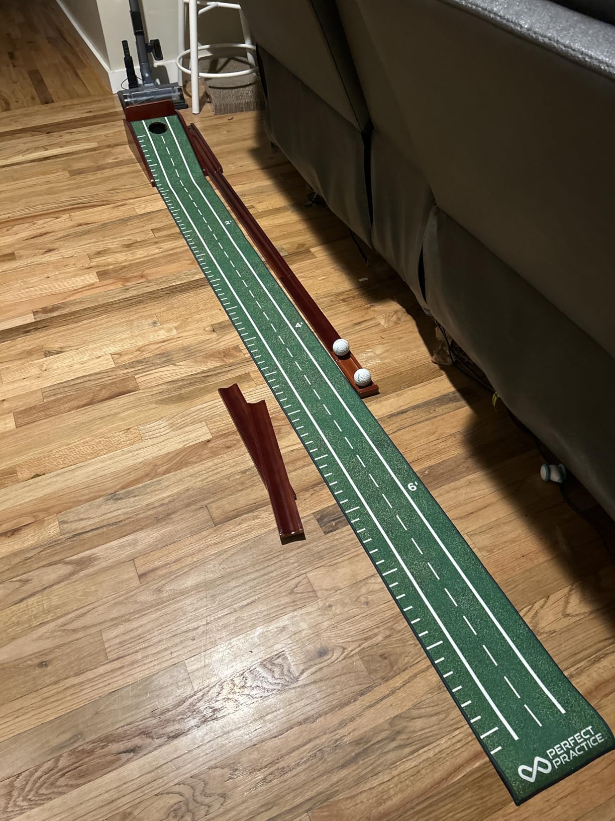 Perfect Practice Putting Mat & Chipping Net, Indoor & Outdoor Putting Green customer photo 1