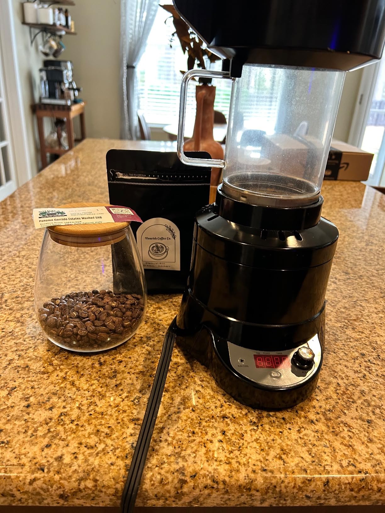 Fresh Roast SR800 Coffee Roaster - Roast Coffee at Home - Variable Heat and Fan Control - Digital Display - Roasts 6-8 oz Per Batch - Easy to Use - Fast Roast Time customer photo 1