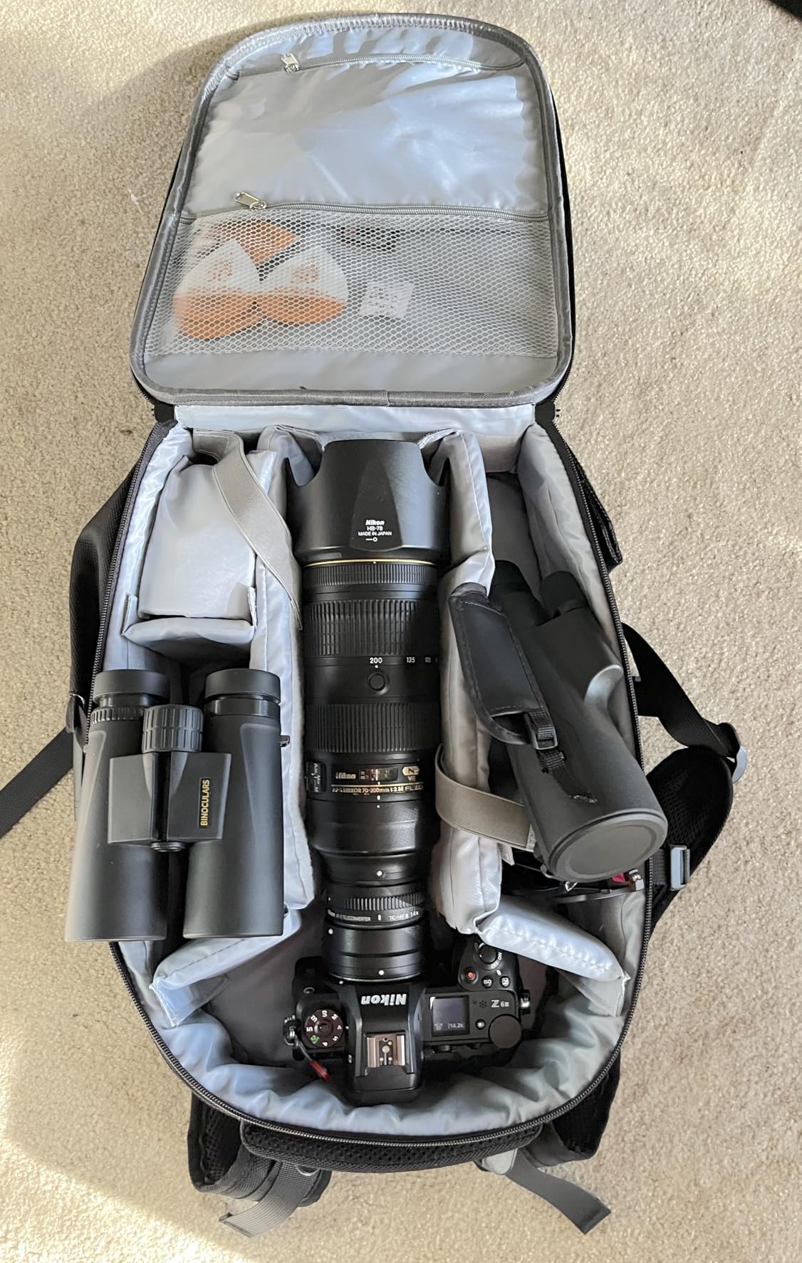 MOSISO Camera Backpack, DSLR/SLR/Mirrorless Photography Camera Bag 15-16 inch Waterproof Hardshell Case with Tripod Holder&Laptop Compartment Compatible with Canon/Nikon/Sony, Black customer photo 2