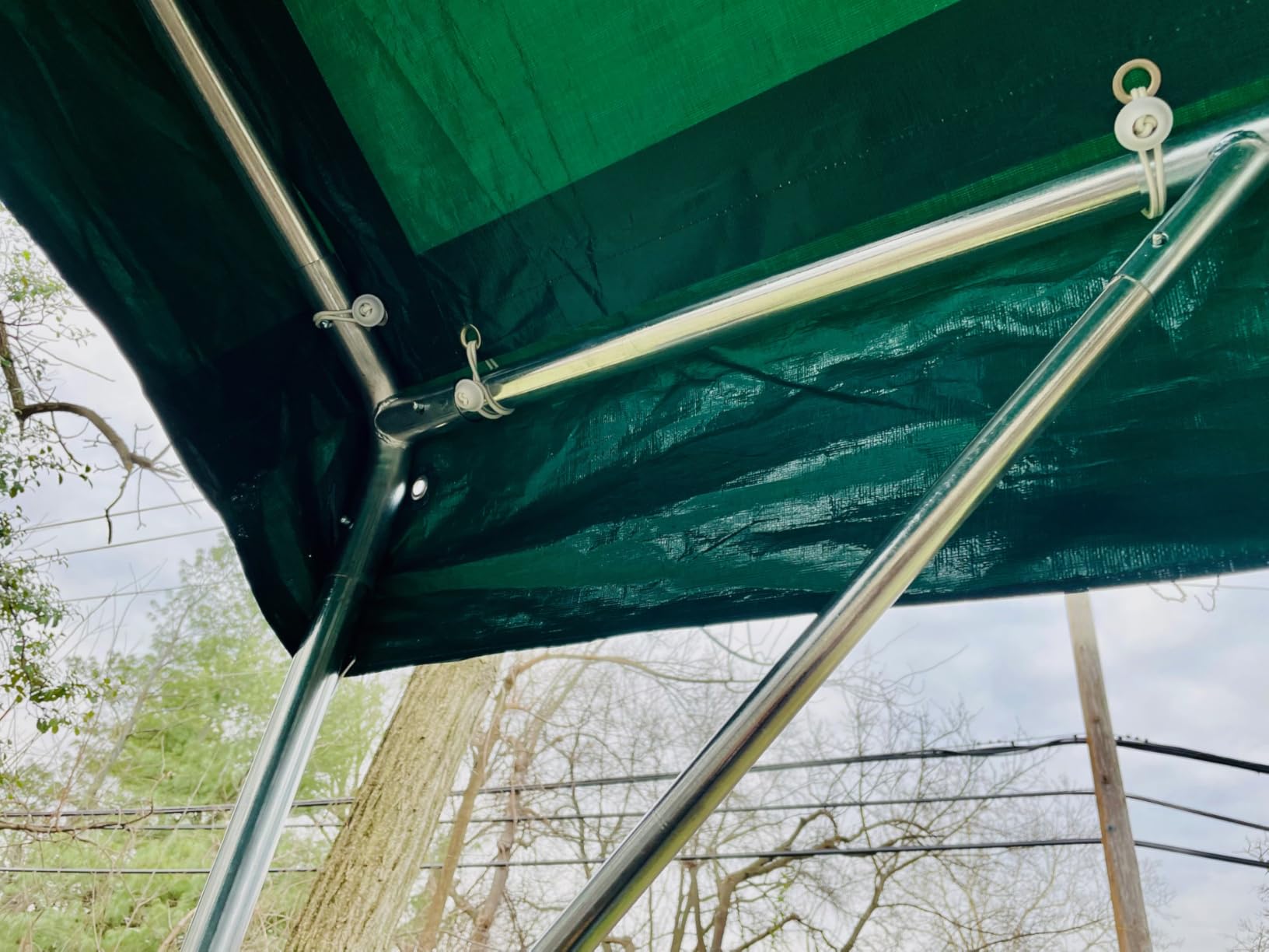 ADVANCE OUTDOOR 10x20 ft Heavy Duty Carport Portable Car Canopy Garage Party Tent Boat Shelter, Adjustable Height from 9.5 ft to 11 ft, Green customer photo 1