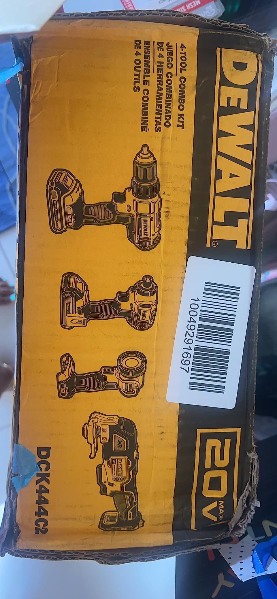 DEWALT 20V MAX Power Tool Combo Kit, 4-Tool Cordless Power Tool Set with 2 Batteries and Charger (DCK444C2) customer photo 1