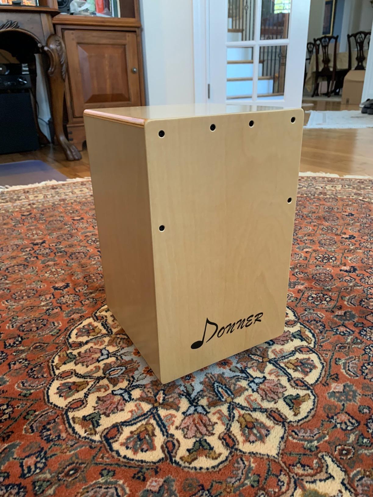 Donner Cajon Box Drum Full Size, Percussion Instrument Gifts for Adults Teens, Hand Crafted Birchwood Beat Box customer photo 2