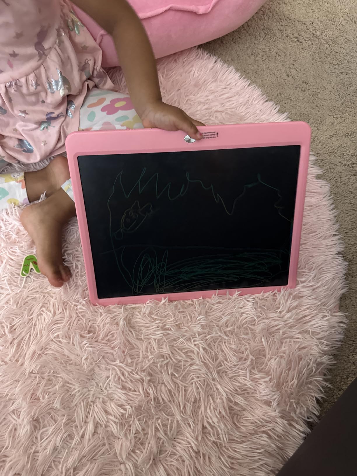 Bravokids 10 Inch LCD Writing Tablet for 3-8 Year Olds - Electronic Drawing Pad and Doodle Board as Educational Birthday Gifts for Girls and Boys (Pink) customer photo 1