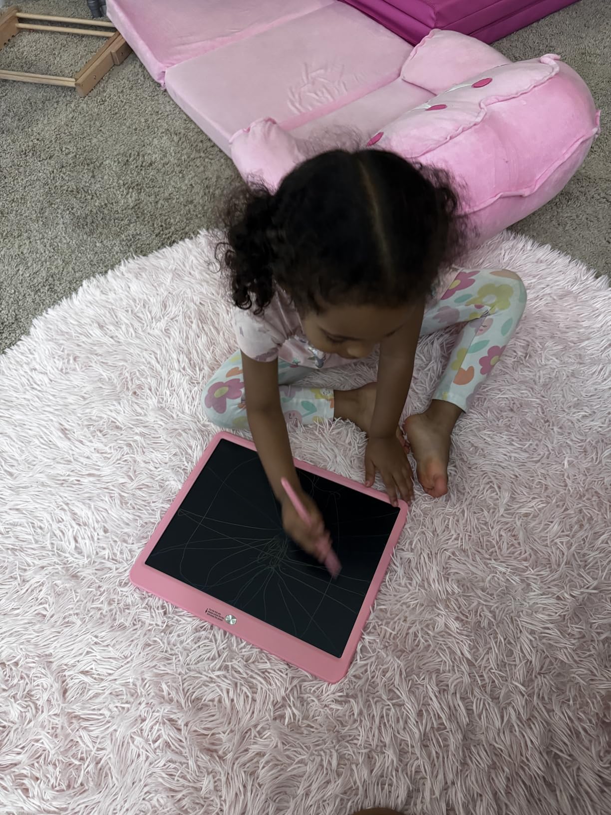 Bravokids 10 Inch LCD Writing Tablet for 3-8 Year Olds - Electronic Drawing Pad and Doodle Board as Educational Birthday Gifts for Girls and Boys (Pink) customer photo 2