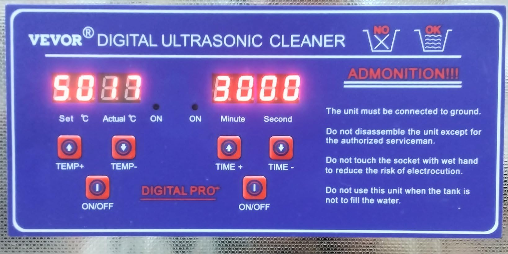 VEVOR 15L Ultrasonic Cleaner, Ultra Sonic Parts Cleaning Machine | Professional Lab, Commercial Industrial, Digital Heater, Timer, Basket customer photo 1