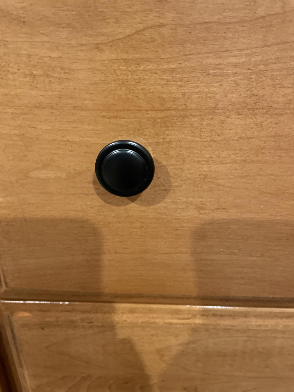Ravinte 30 Pack 1-1/4 inch Matte Black Zinc Euro-Style Cabinet Knobs, Drawer Pulls & Door Handles customer photo 2