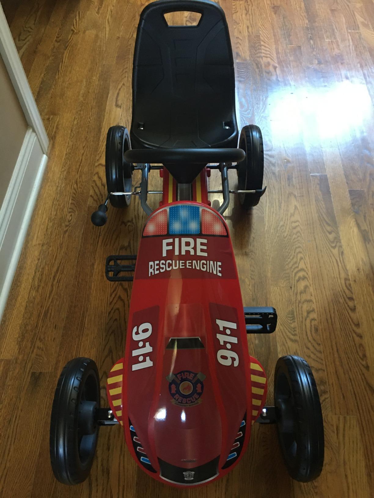 hauck Speedster Pedal Go-Kart for Kids Ages 4-8 with Adjustable Bucket Seat, Large Front Plate, Handbrake, and EVA Plastic Wheels, Green customer photo 2
