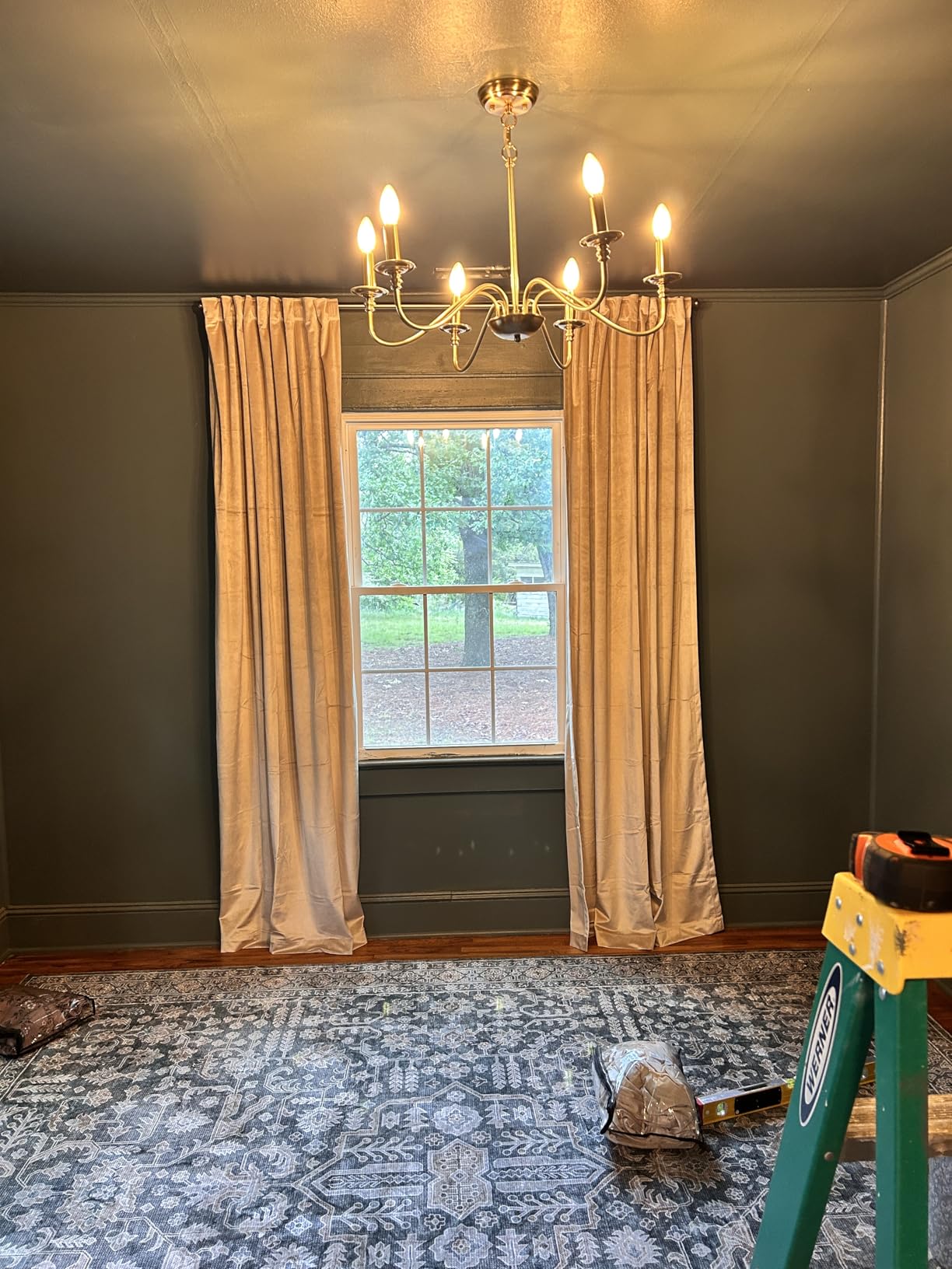 Depuley Farmhouse Chandelier for Dining Room: 6-Light Black Industrial Kitchen Island Pendant Light Fixture - Rustic Candle Chandeliers Vintage Modern Hanging Ceiling Lamp for Bedroom Foyer customer photo 2