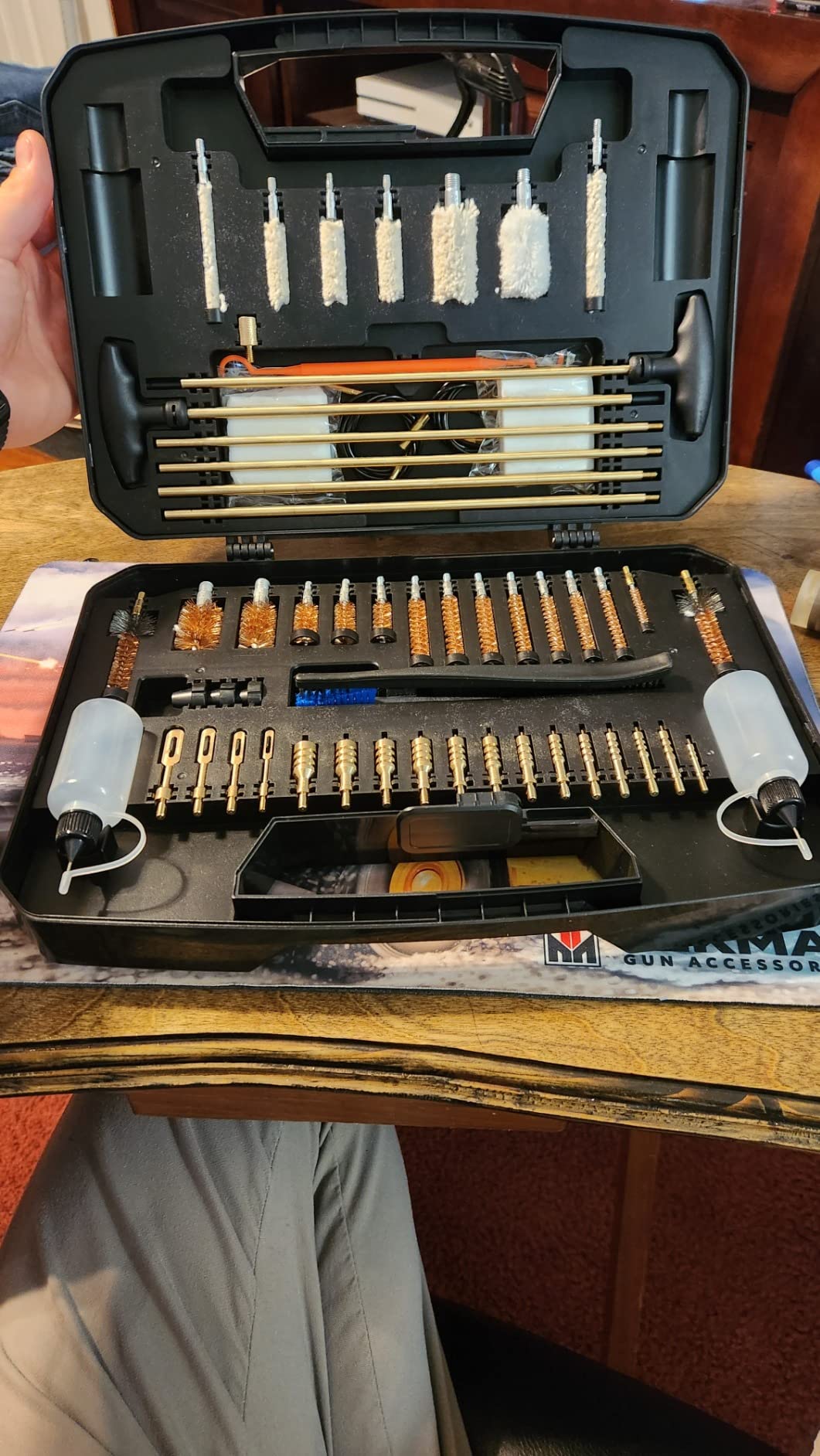 Raiseek Gun Cleaning Kit Rifle Pistol Shotgun Universal Cleaning Kit for 20GA 12GA .45 .40 .357/.380/.38/9MM .338 .325/8mm .30/7.62MM .270 .250 .243 .22 .17 All Calibers customer photo 1