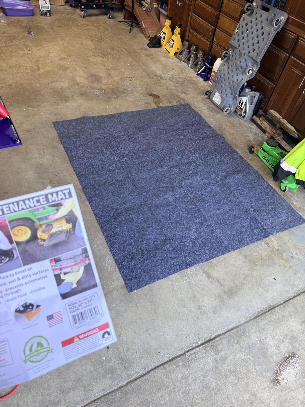 Drymate Premium Maintenance Mat Oil Spill Garage Floor Mat (60