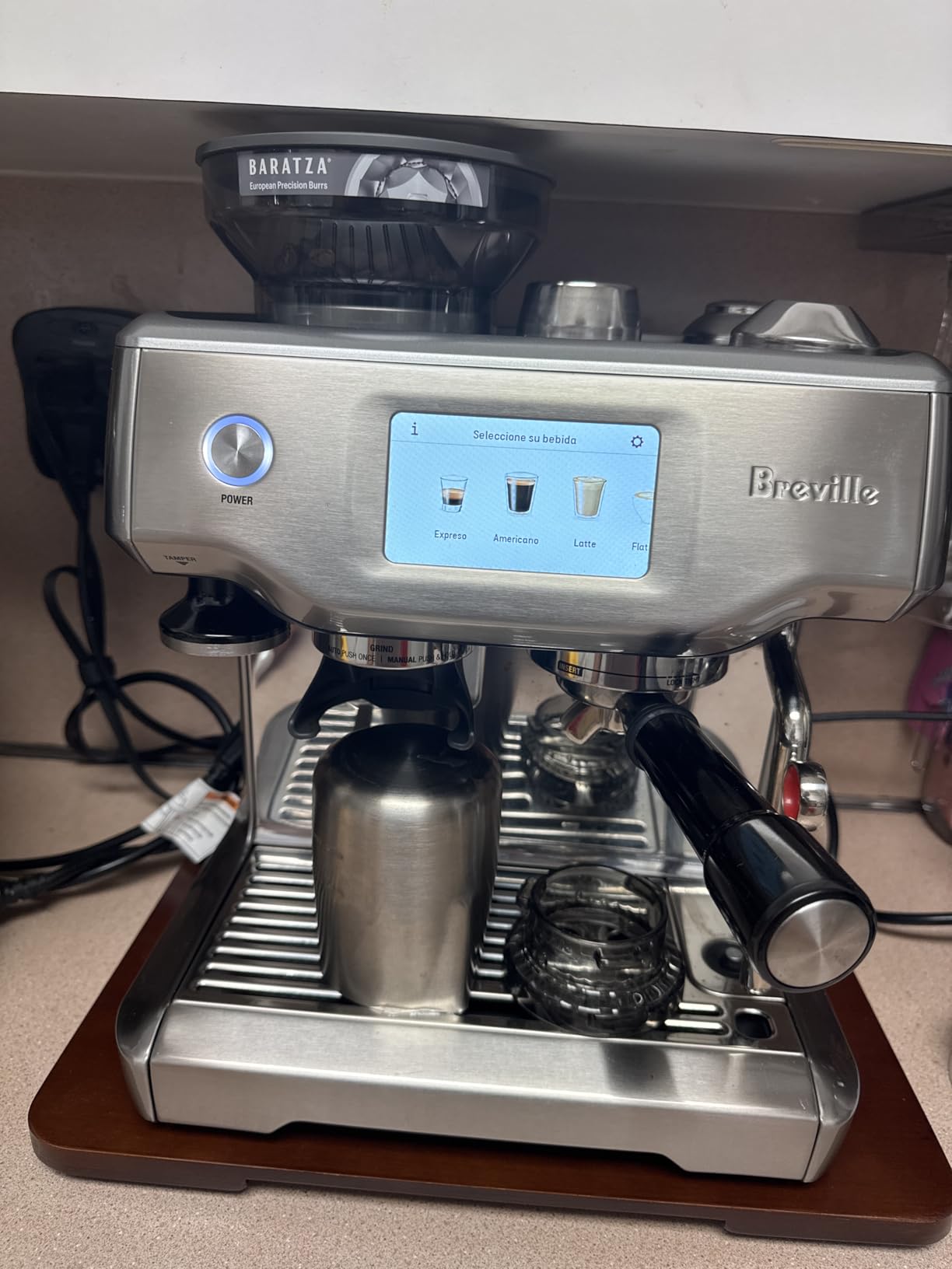 Breville Barista Touch Espresso Machine BES880BTR, Black Truffle customer photo 1