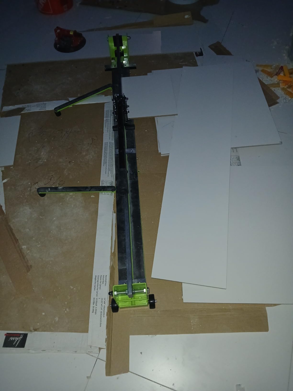 Tile Cutter 48 Inch, Manual Tile Cutter All-Steel Frame with Laser Guide and Bonus Spare Cutter customer photo 2