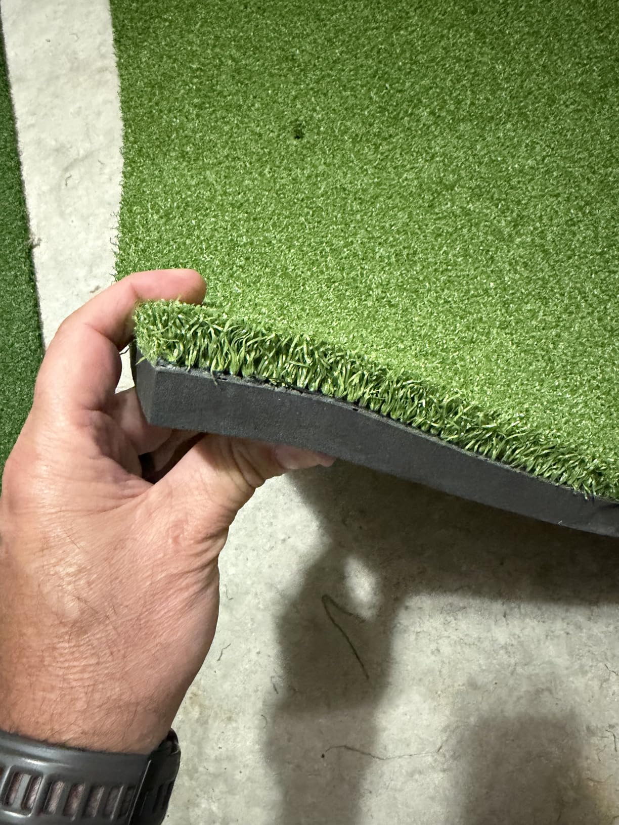 GoSports Elite Golf Hitting Mat for Indoor and Outdoor Practice - Withstands Thousands of Shots - Heavy-Duty Turf Driving Range Mats Works with Golf Simulators - Includes 3 tees - Choose Your Size customer photo 2