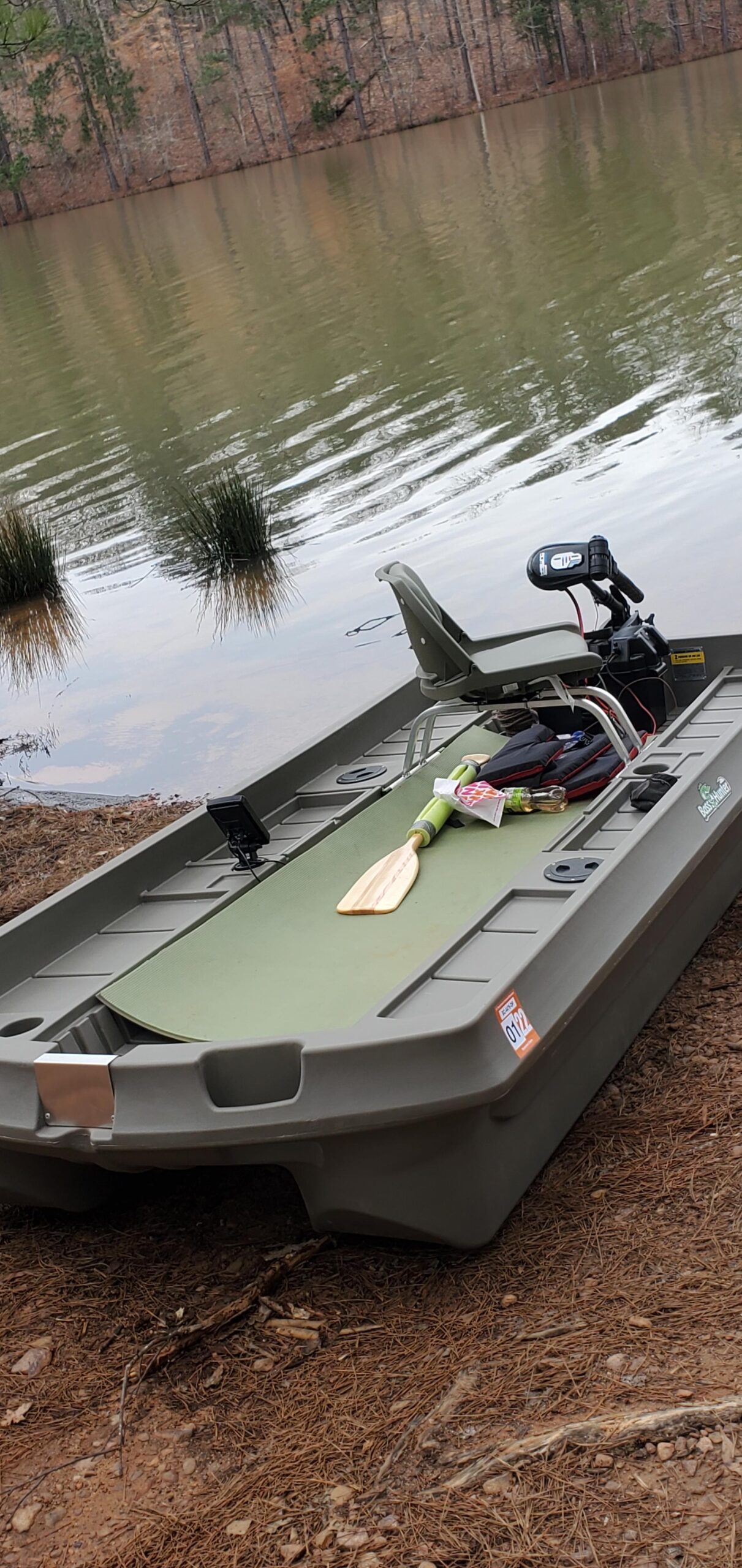 AQUOS Black Haswing 12V 65LBS 35.5inch Shaft Transom Electric Trolling Motor for Fishing, Saltwater and Freshwater Use, Brushless Motor customer photo 2