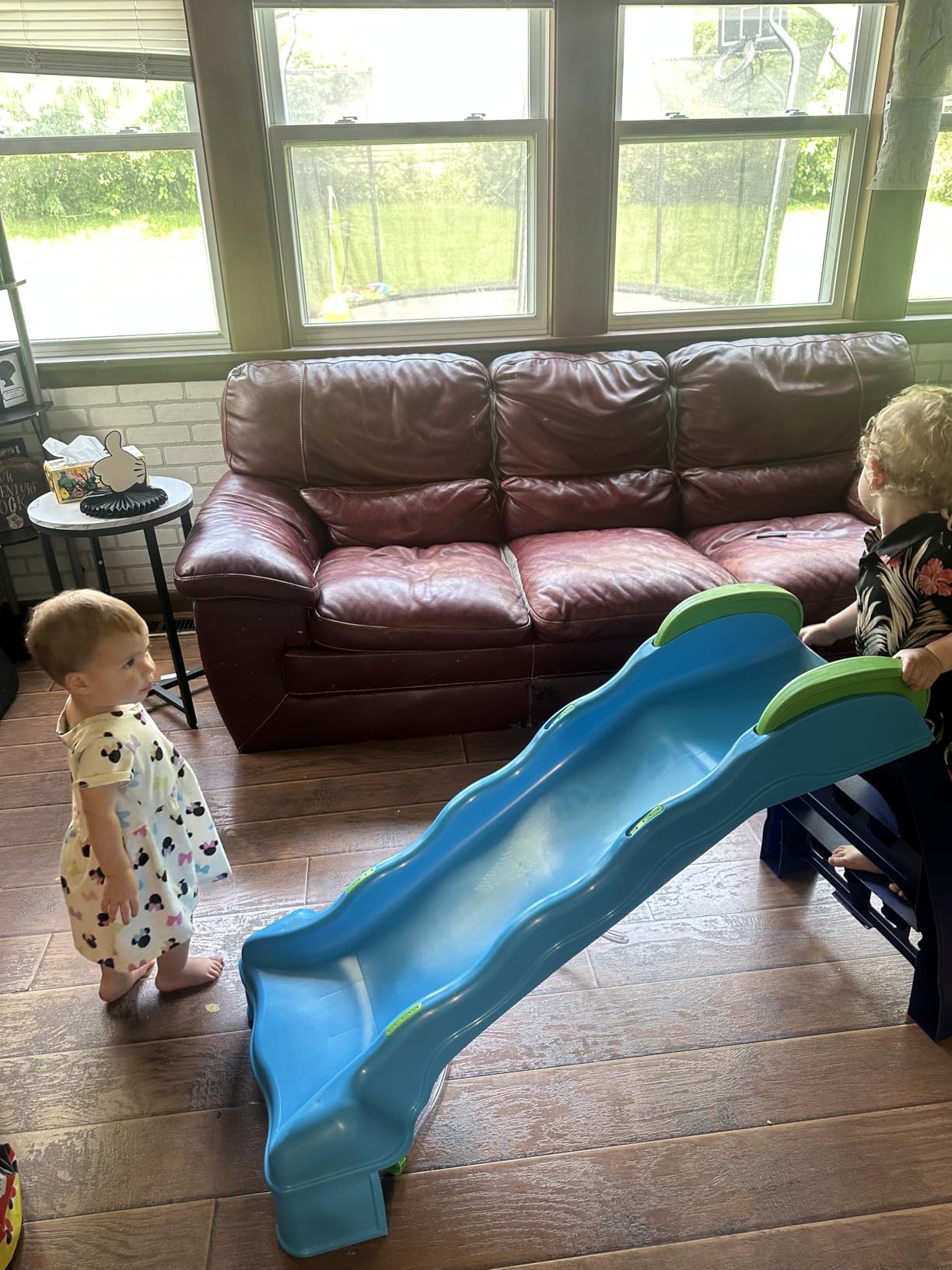 Little Tikes 2-in-1 Indoor-Outdoor Wet or Dry Slide, Dark_blue customer photo 2