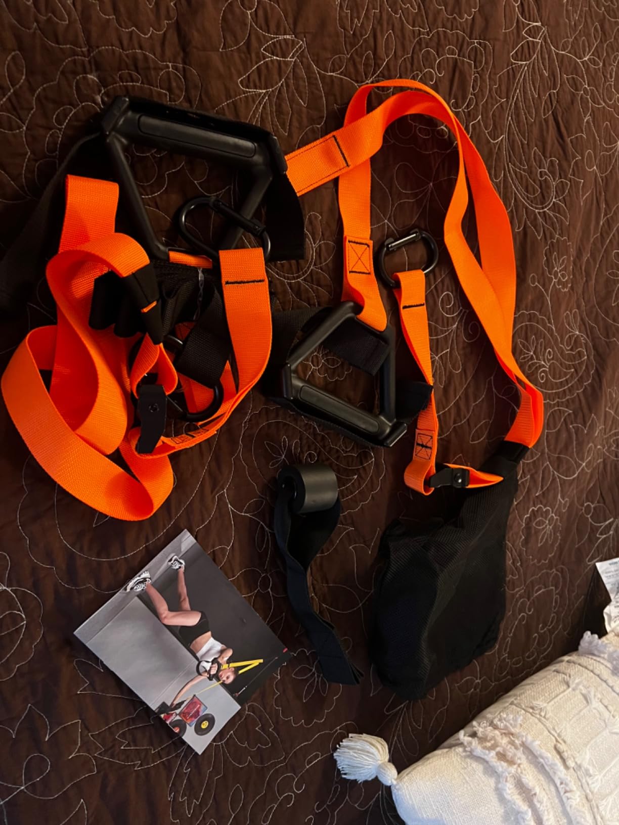 Mouylan Bodyweight Resistance Training Straps, Training straps Complete Home Gym Fitness Trainer kit for Full-Body Workout Easy Setup Gym Home Outdoors customer photo 2