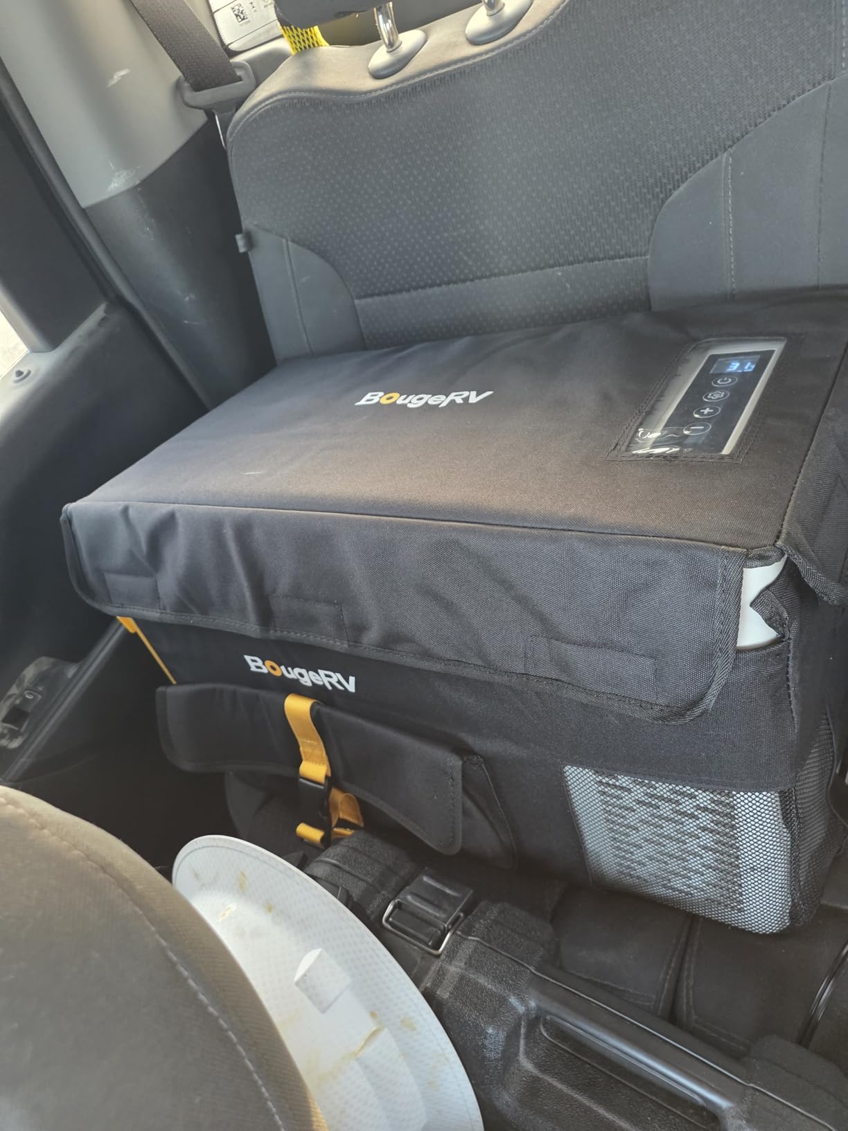 BougeRV 12 Volt Refrigerator 12V Car Fridge 23 Quart Portable Freezer Compressor Cooler 12/24V DC 110~240 Volt AC for Truck Van RV Camper SUV Travel Camping Road Trips Tailgating -7℉~50℉ customer photo 2