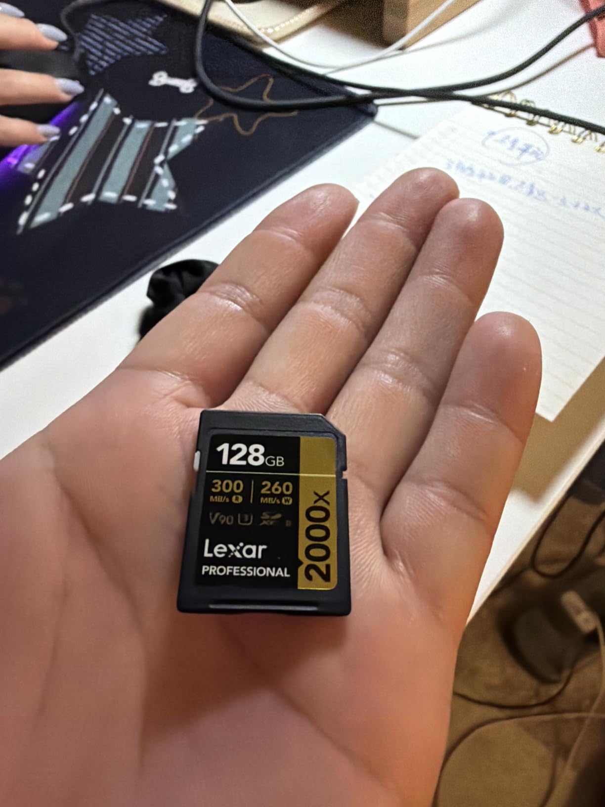Lexar 64GB Professional 2000x SD Card, UHS-II, C10, U3, V90, Full HD, 8K, Up To 300MB/s Read SDXC Memory Card (LSD2000064G-BNNNU) customer photo 1