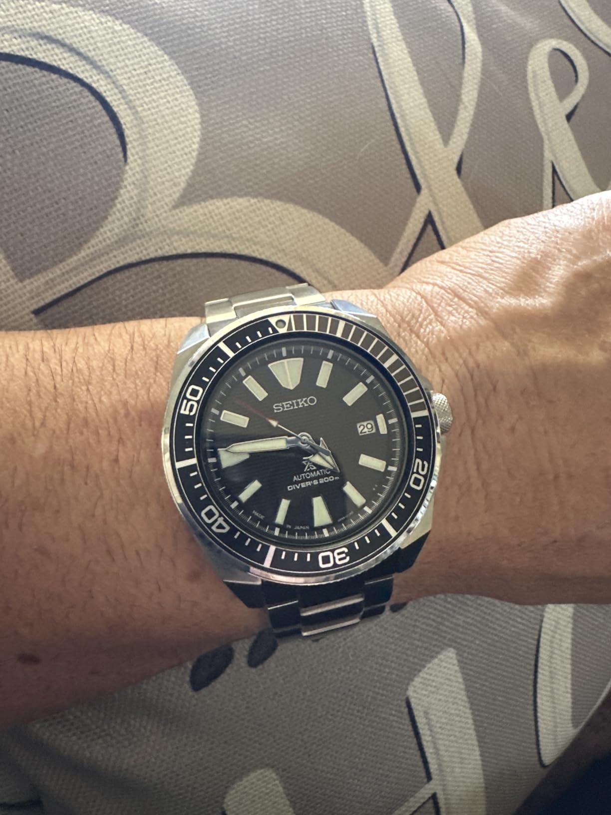 Seiko Prospex SRPF03 Automatic Dive Watch for Men - Special Edition - LumiBrite Hands, Hardlex Crystal - Water Resistant 200M customer photo 2