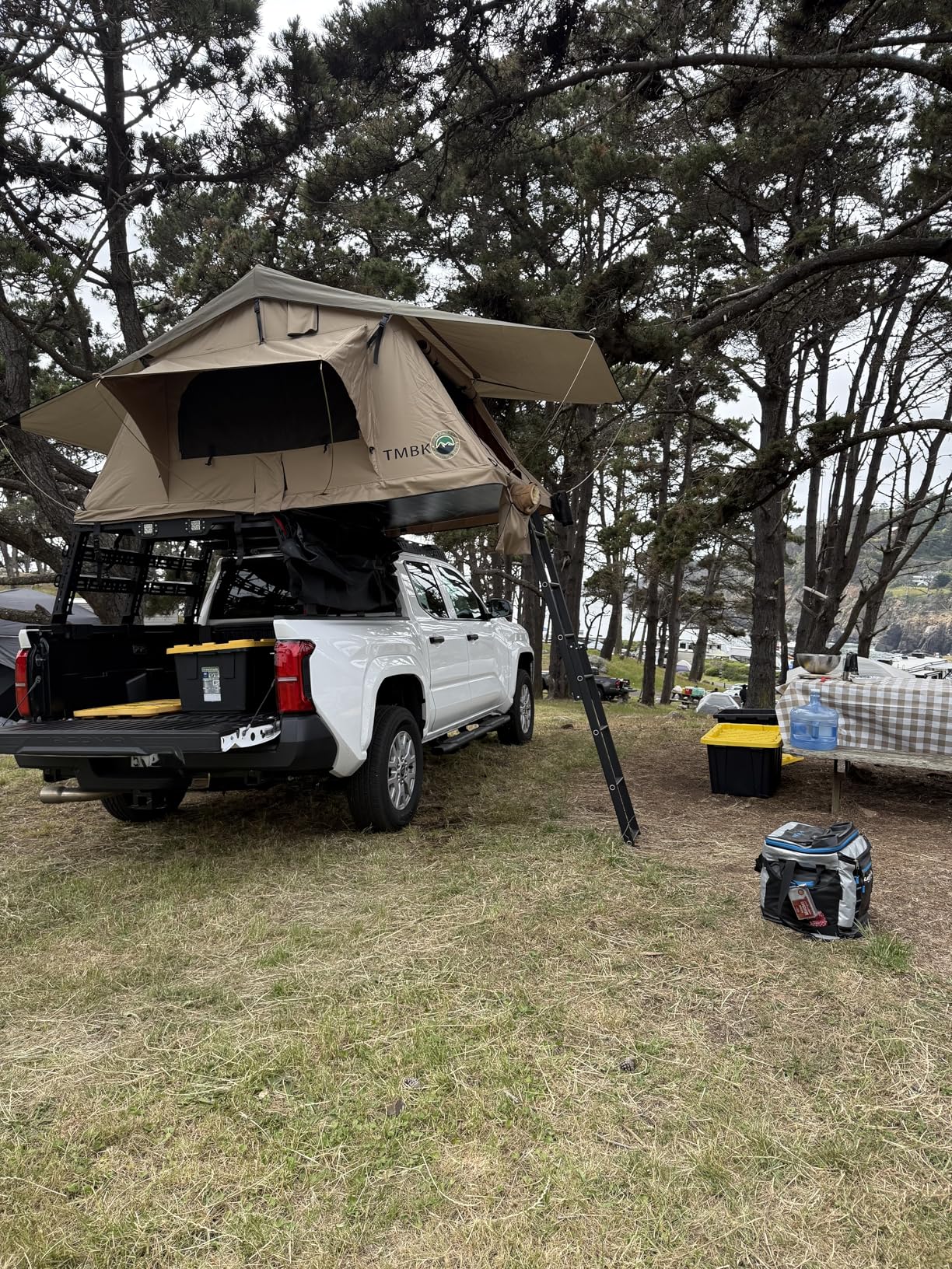 Soft Shell Rooftop Tent for SUV & Truck Camping, 3-Person - Overland Vehicle Systems TMBK - Universal Fitment with Rainfly & Ladder customer photo 1