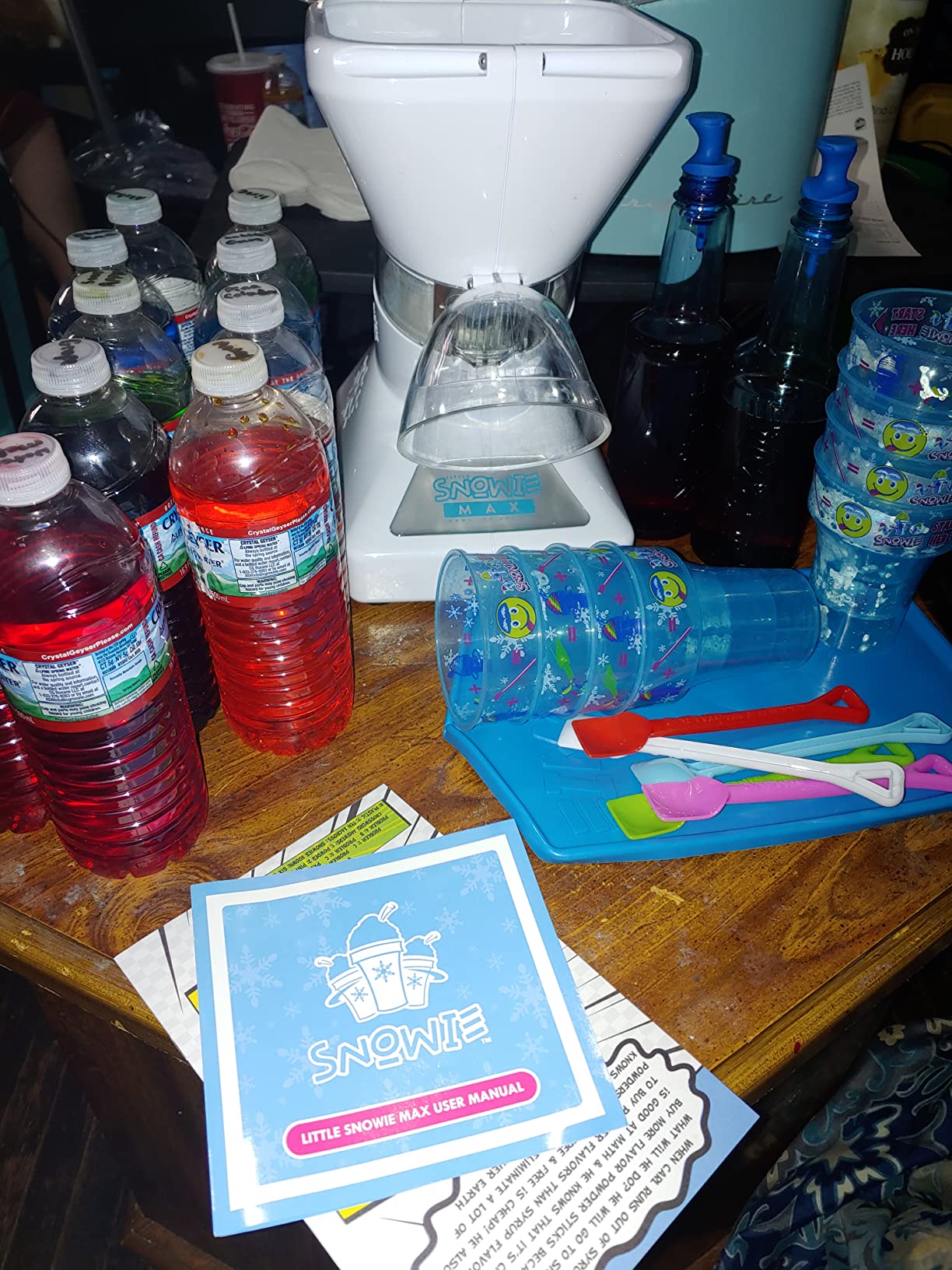 SNOWIE - Little Snowie Max Snow Cone Machine - Premium Shaved Ice Maker, With Powder Sticks Syrup Mix, Entrepreneur Kit customer photo 1