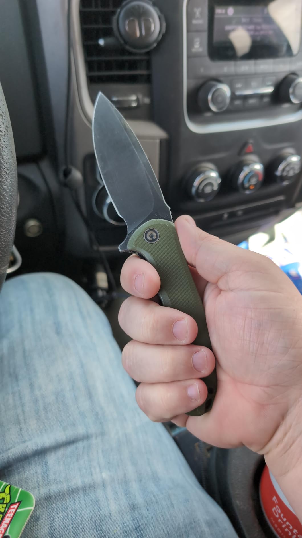 CIVIVI Praxis Flipper Pocket Knife C803F, D2 Steel Blade, G10 Handle customer photo 2