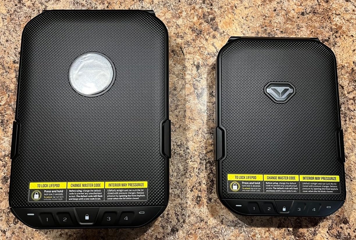 VAULTEK LifePod 20 Full-Size Lockable Weatherproof Case with Built-in Lock, Steel Security Cable, and TSA Handgun Case or Car Safe, Portable Travel Pistol Safe customer photo 2