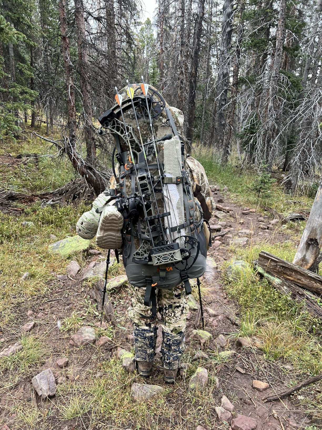 SPIKA Hunting Backpacks for Men, Meat Hauler Frame Pack with Rifle Holder, 40L/80L Extendable Capacity for Bow Rifle Gun customer photo 2