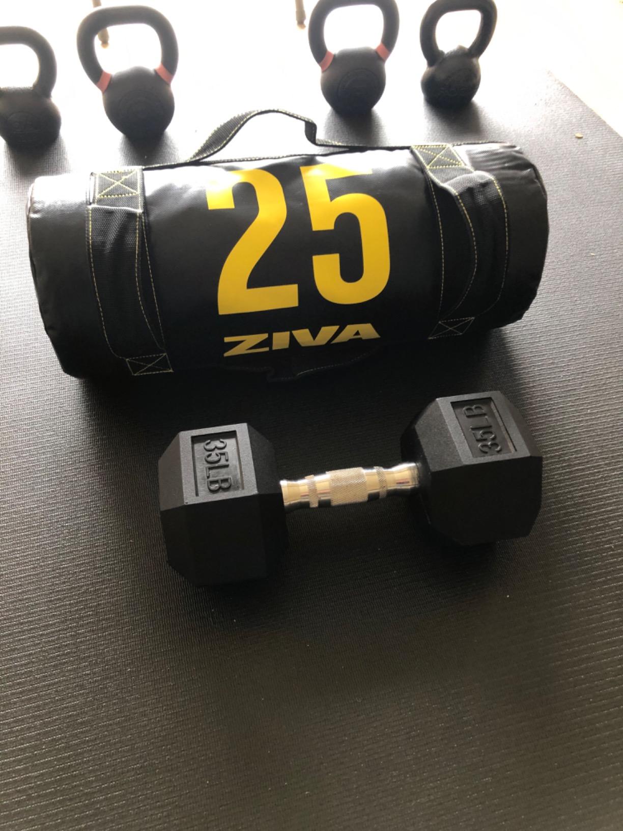 ZIVA Power Sandbag - Pre-Weighted Training Bag with Multiple Handles for Full-Body Strength & Conditioning - Heavy-Duty, No-Fill Needed (10-50 lb) customer photo 1