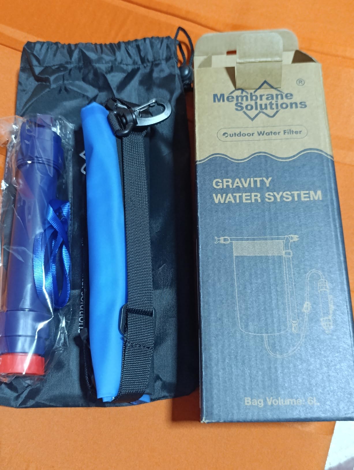 Membrane Solutions Gravity Water Filter Pro 6L, NSF/ANSI Certified, 0.1 Micron Versatile Water Purifier Camping customer photo 2