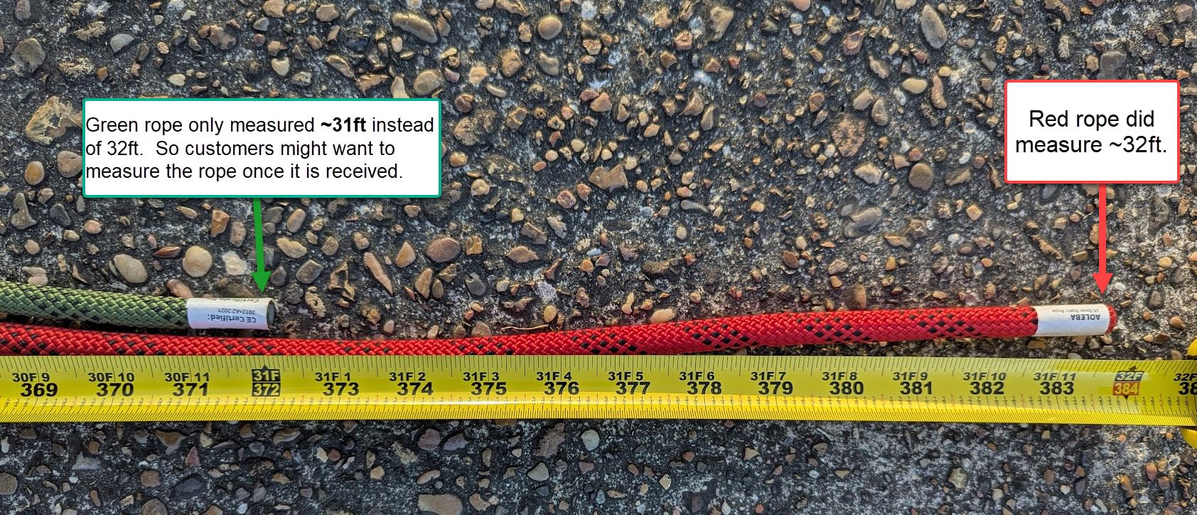 AOLEBA 10.5mm Static Climbing Rope customer photo 1