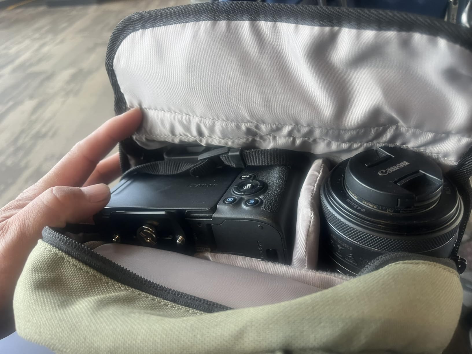 TULLIO Small Camera Bag, Lightweight Camera Sling Bag Waterproof DSLR/Mirrorless Crossbody Case with Rain Cover Everyday Shoulder Photography Bag for Photographers customer photo 1