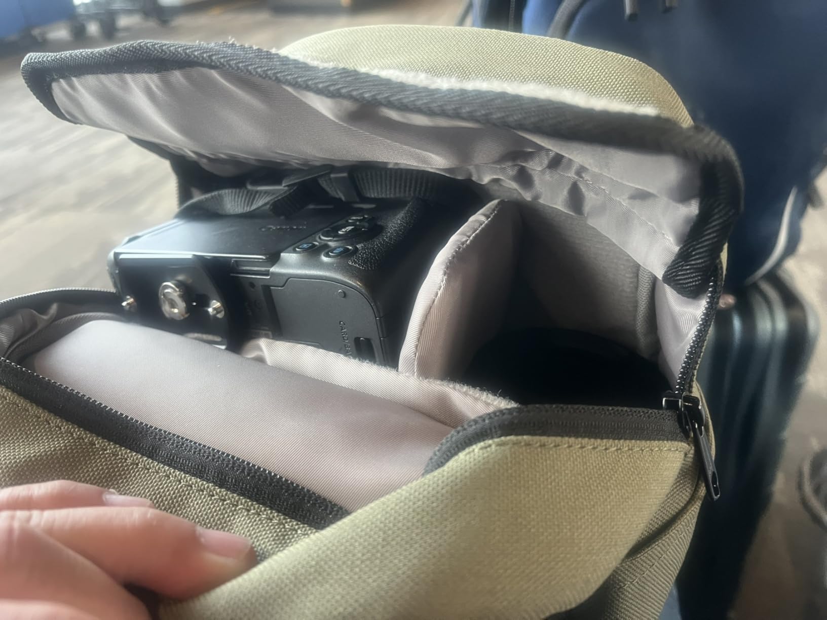 TULLIO Small Camera Bag, Lightweight Camera Sling Bag Waterproof DSLR/Mirrorless Crossbody Case with Rain Cover Everyday Shoulder Photography Bag for Photographers customer photo 2